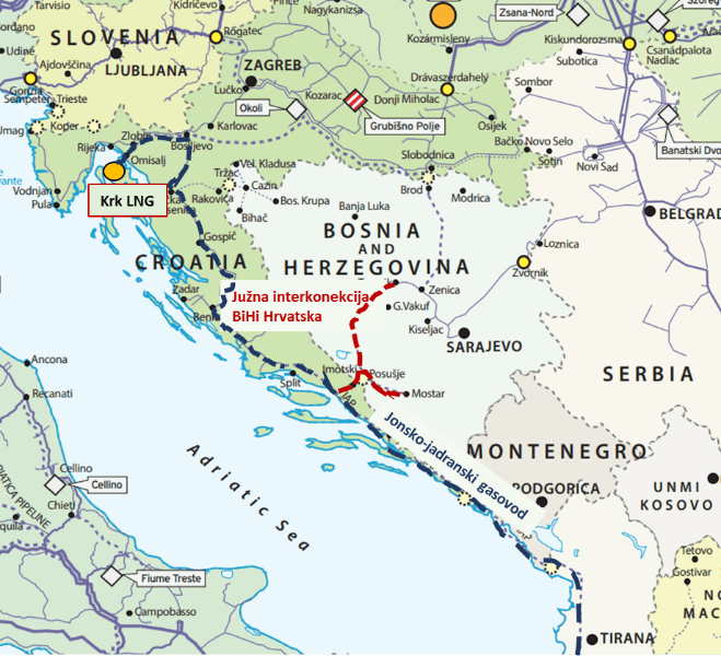 Južna interkonekcija BiH i Hrvatska pravcem Zagvozd (HR) – Posušje (BiH) – Novi Travnik predstavlja dio IAP projekta - Avaz