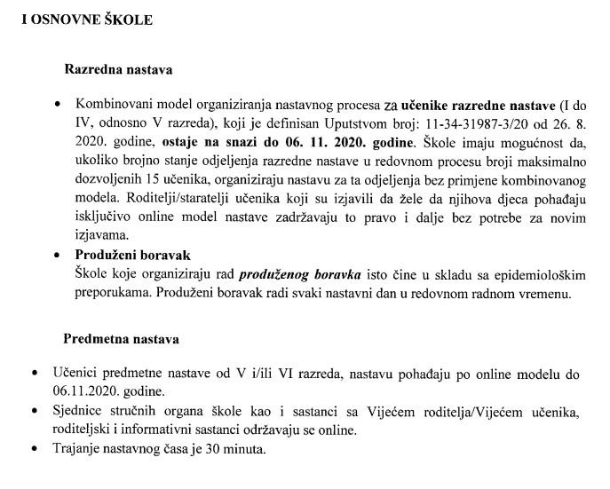 Uputstva za osnovne škole - Avaz