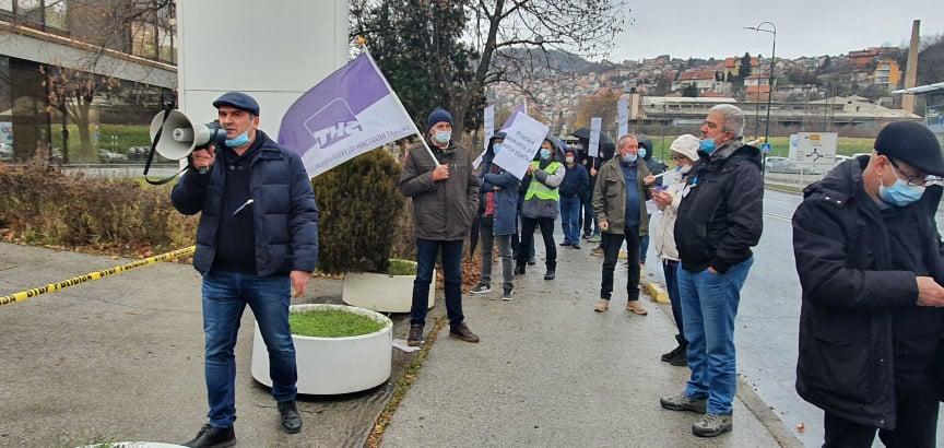 Protest radnika BH Telecoma - Avaz