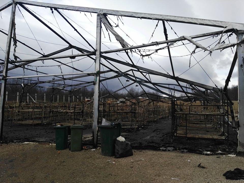 Camp "Lipa" the day after the relocation of migrants - Avaz