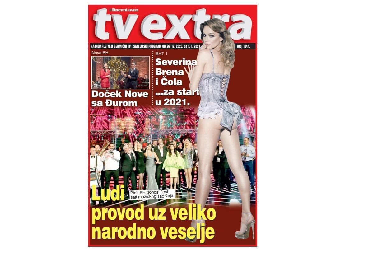 Novogodišnja „TV Extra“ u petak: Ludi provod uz veliko narodno veselje na Pinku BH, doček Nove sa Đurom na Novoj BH, koncert Severine i Brene na BHT 1...