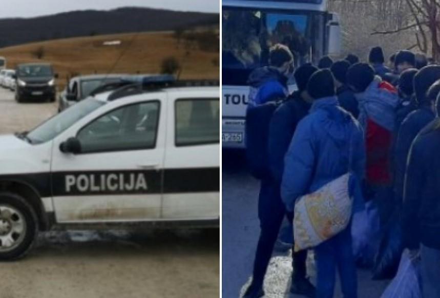 Migranti iz "Lipe" već 24 sata u autobusima čekaju polazak