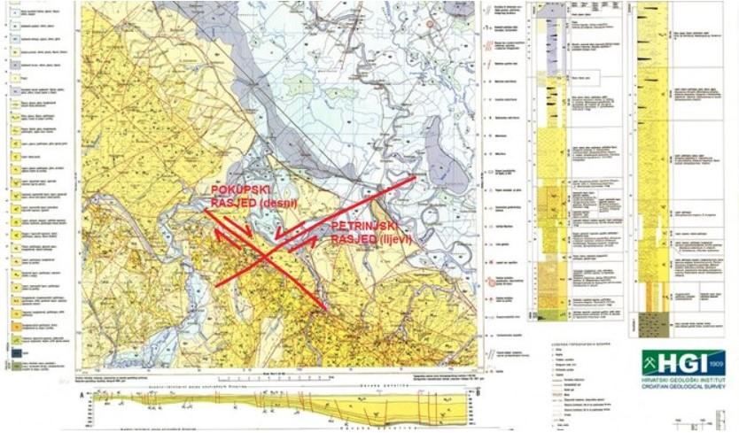 Mapa rascjepa na petrinjskom području - Avaz