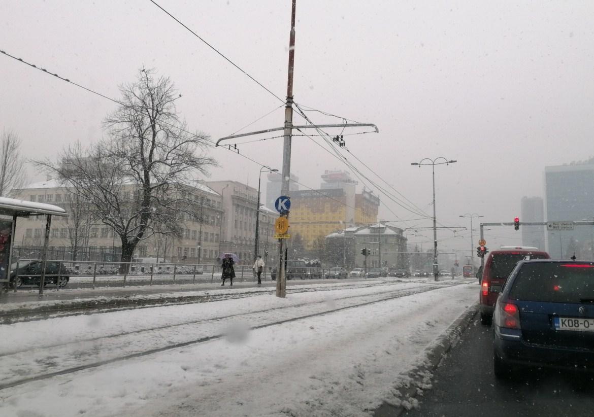 Pada snijeg u Sarajevu, do kraja sedmice veliko zahlađenje