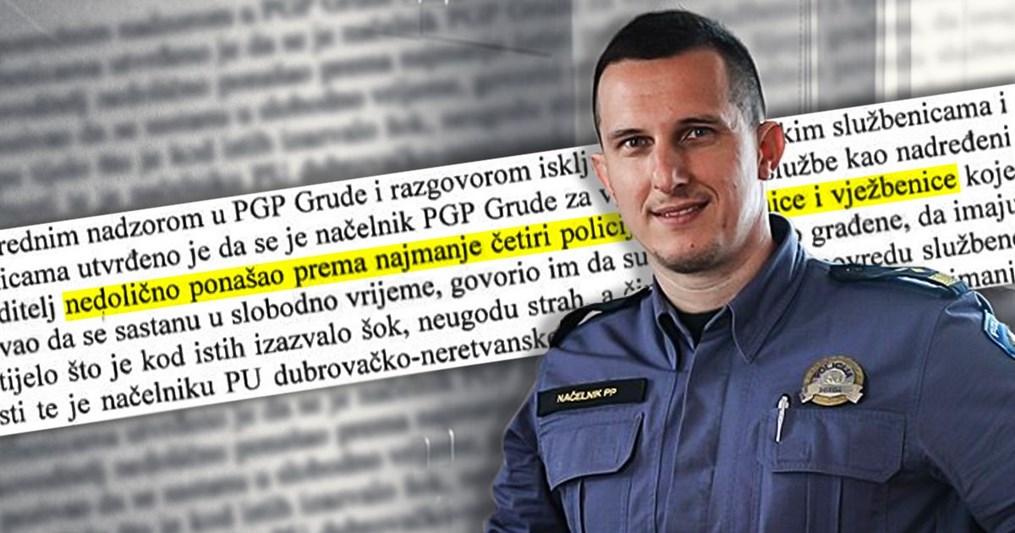 Načelnik stanice Matko seksualno uznemiravao mlade policajke