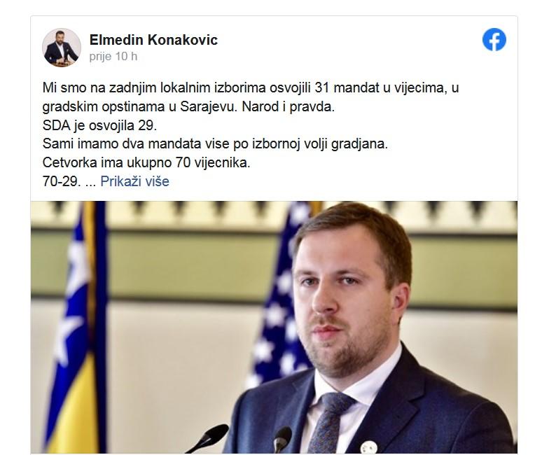 Konakovićev status - Avaz