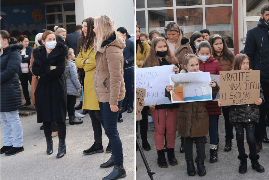 Roditelji 140 đaka protestvovali, traže bolje uvjete za obrazovanje njihove djece