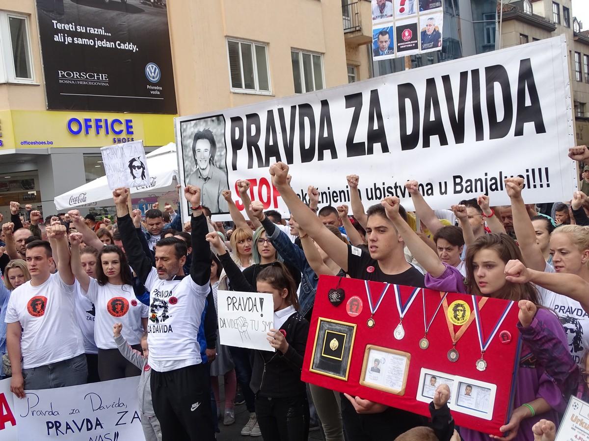 S jednog od okupljanja grupe "Pravda za Davida" - Avaz