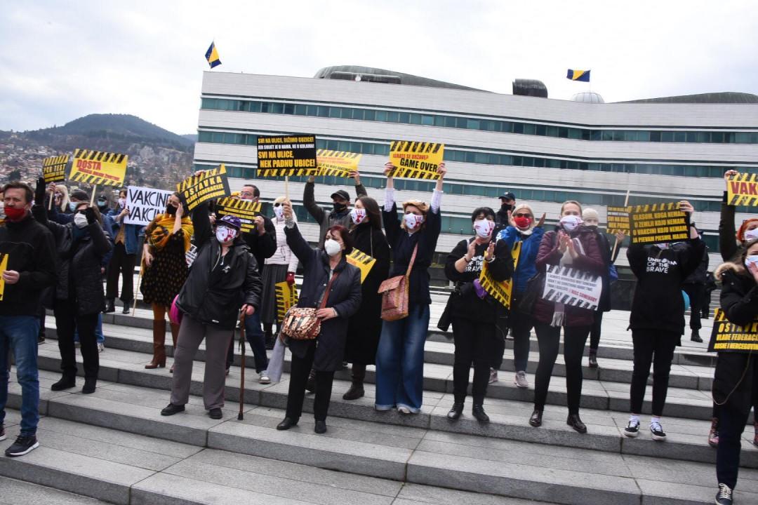 S protesta održanih 6. aprila u Sarajevu - Avaz