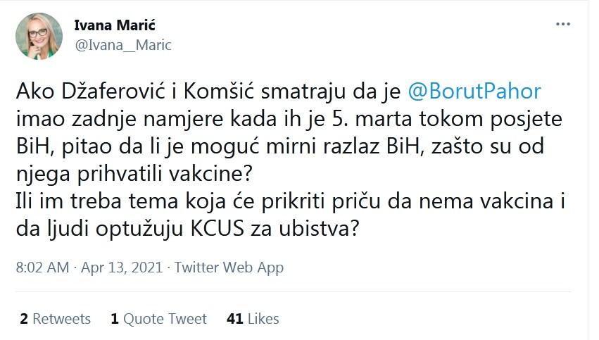 Status Ivane Marić - Avaz