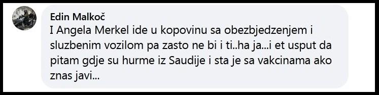 Komentar na Facebooku - Avaz