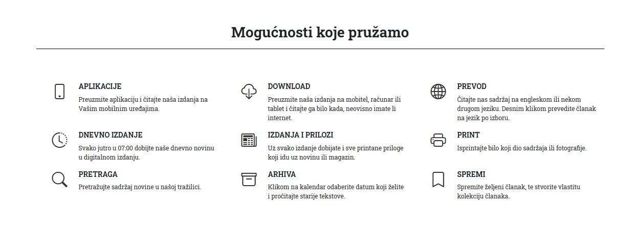 Mogućnosti koje pružamo - Avaz