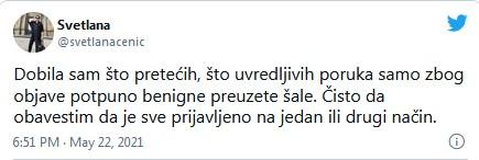 Status Cenić na Twitteru - Avaz