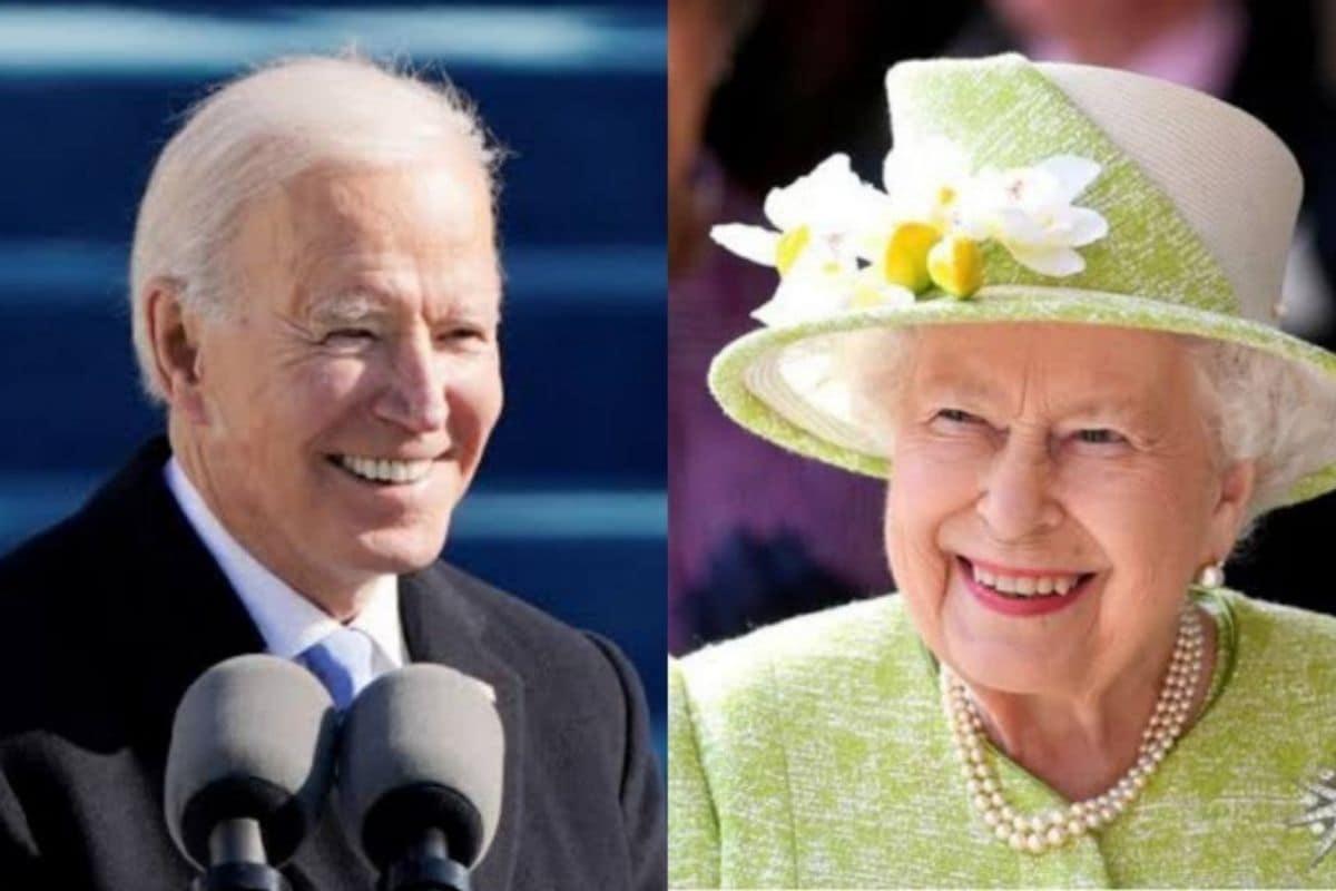 Joe Biden and Queen Elizabeth II - Avaz