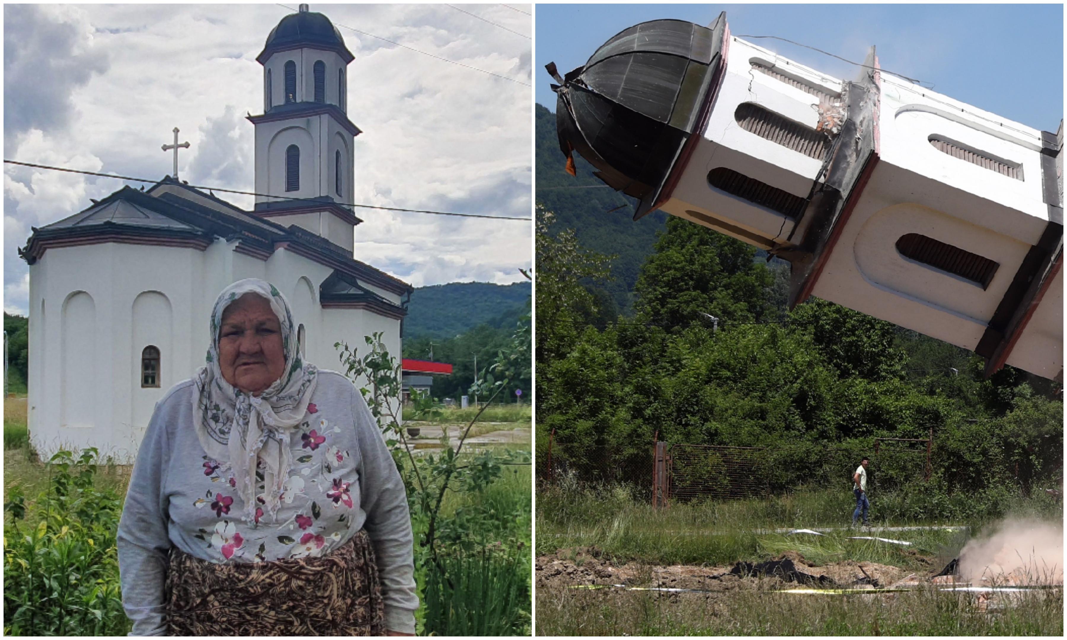 Najupečatljivije fotografije rušenja crkve iz avlije nane Fate