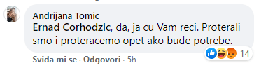 Komentar na Facebooku - Avaz