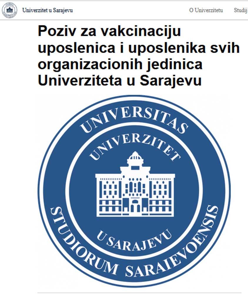 Poziv na vakcinaciju - Avaz