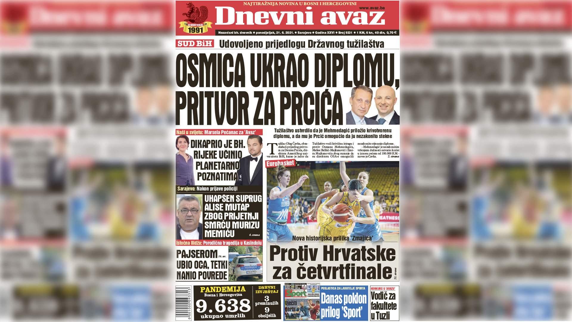 Osmica ukrao diplomu, pritvor za Prcića