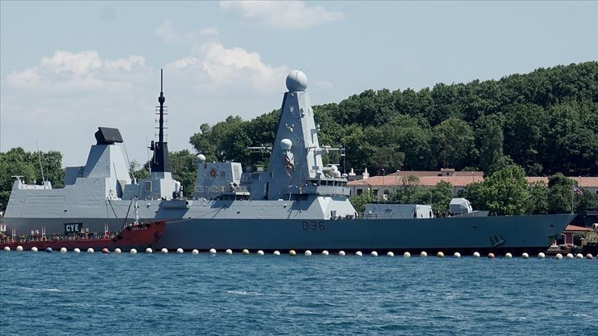 On Wednesday, the Russian Defense Ministry said the country's border guards stopped a British Royal Navy destroyer -- HMS Defender -- that Russia said was violating its waters - Avaz