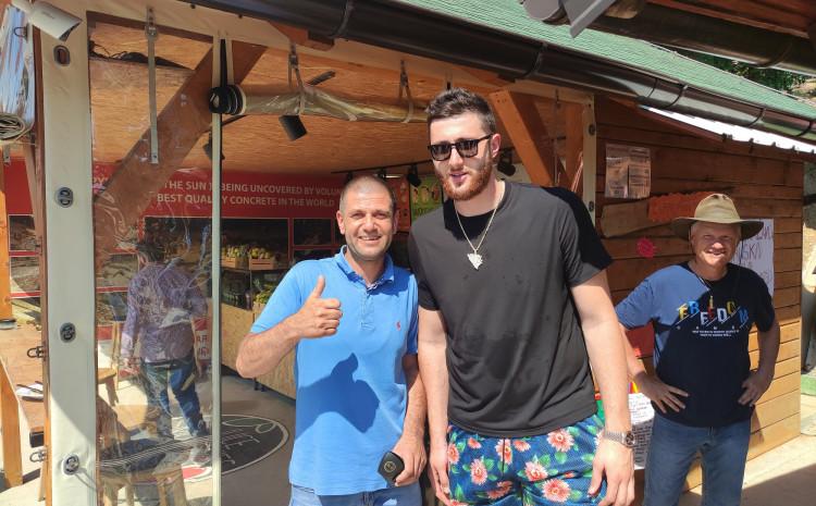 Nurkić tokom posljednje posjete Visokom - Avaz