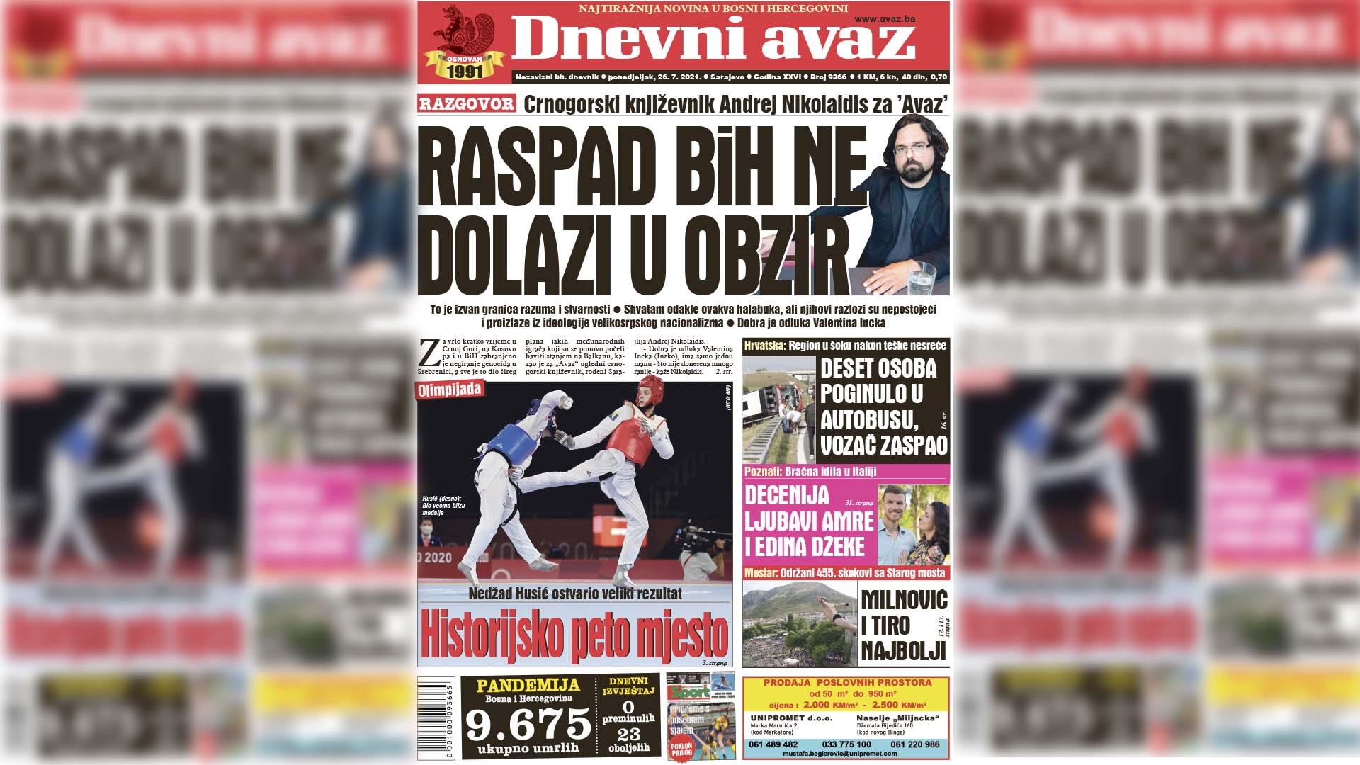 Raspad BiH ne dolazi u obzir