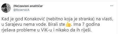 Komentar na Twitteru - Avaz