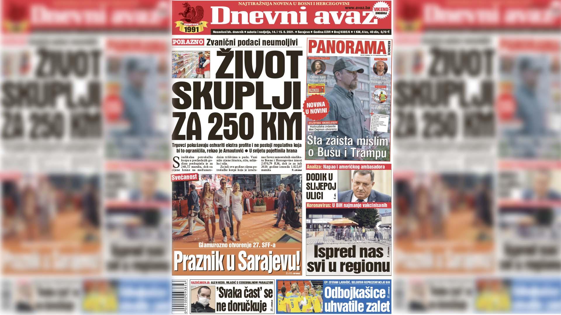 Život skuplji za 250 KM