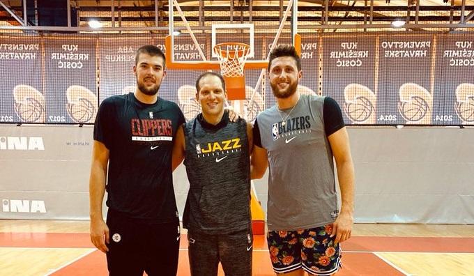 S lijeva na desno: Zubac, Bogdanović i Nurkić - Avaz