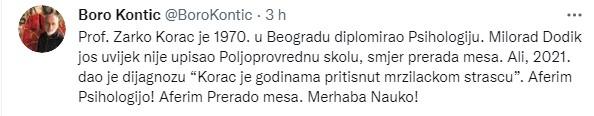 Objava Kontića na Twitteru - Avaz