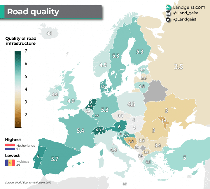 Objavljena mapa s cestovnom infrastrukturom - Avaz