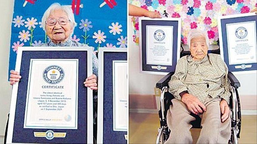 Japanese sisters declared world's oldest living identical twins