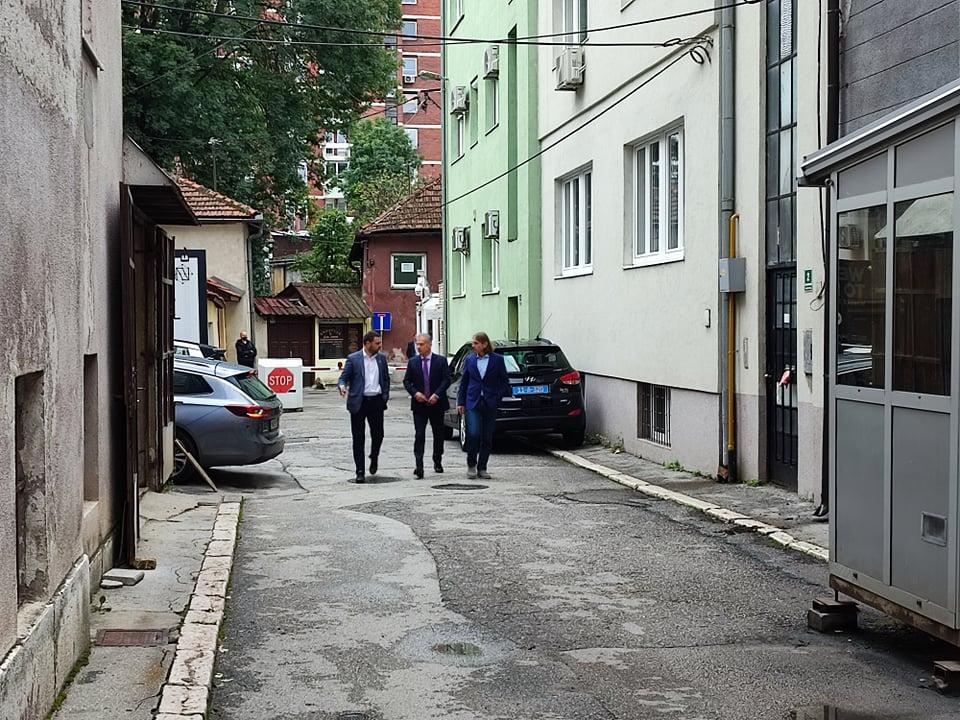 Magazinović, Radončić and Kojović after the meeting with Palmer - Avaz