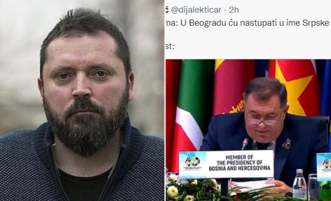 Bursać: Dodik je u Beogradu nastupio u ime BiH