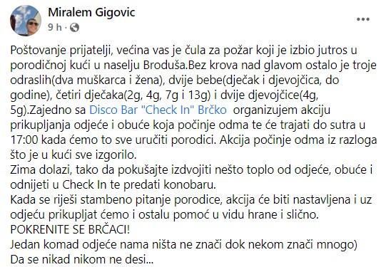 Objava akcije na Facebooku - Avaz