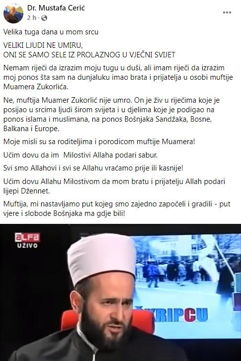 Status Mustafe ef. Cerića - Avaz