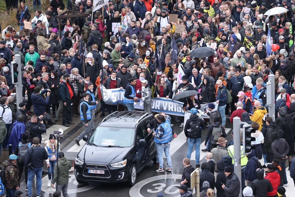 Sa protesta u Briselu - Avaz