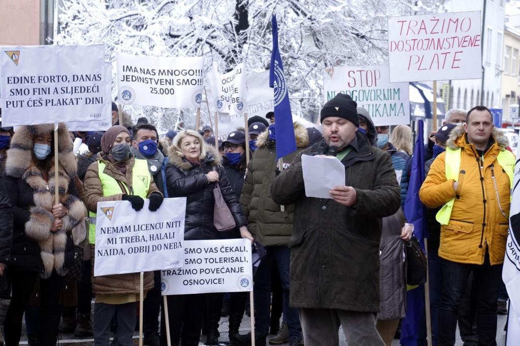 Sa današnjih protesta - Avaz