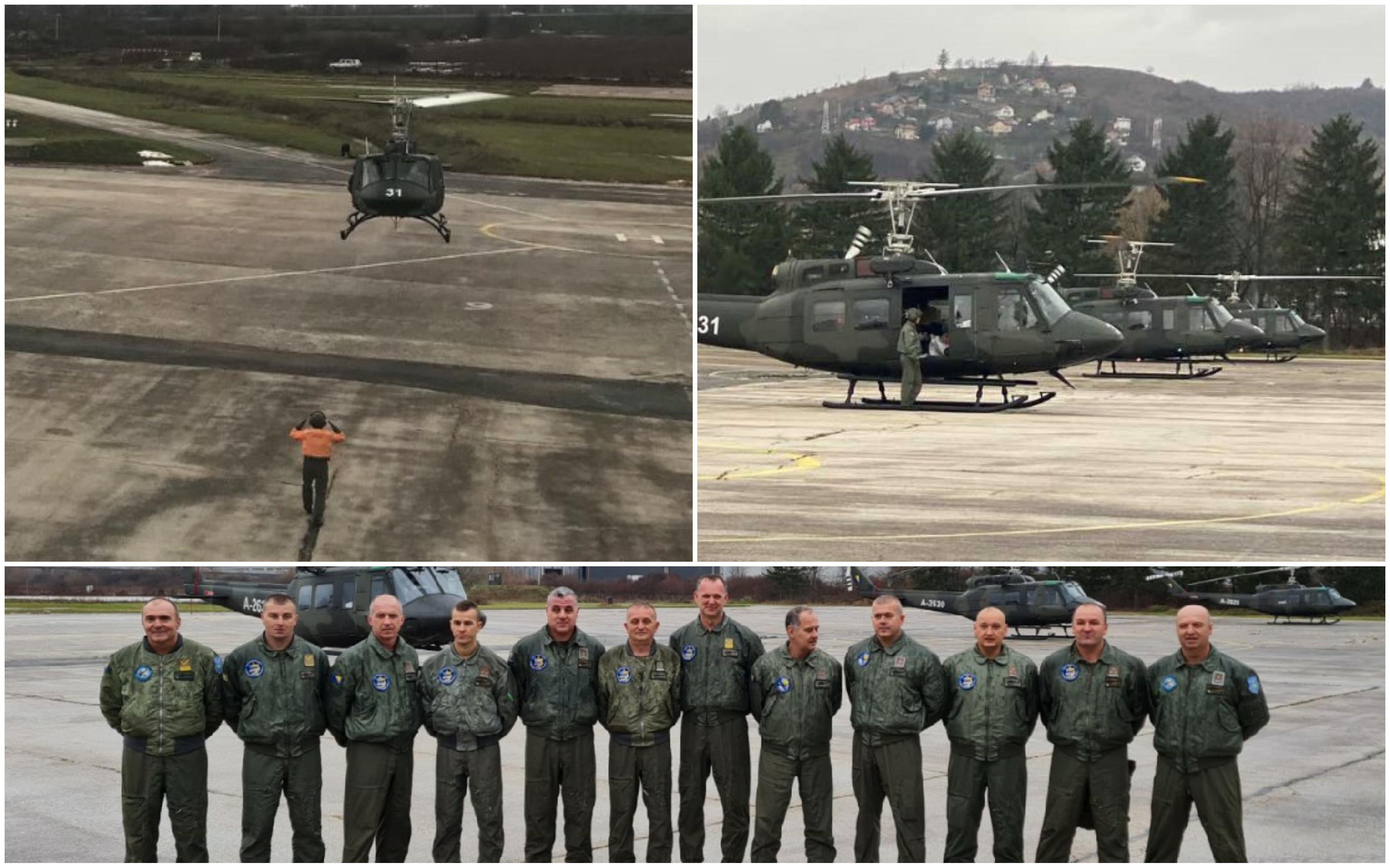 Video / Novi helikopteri OS BiH se pripremaju za primopredaju: Odrađeni probni letovi