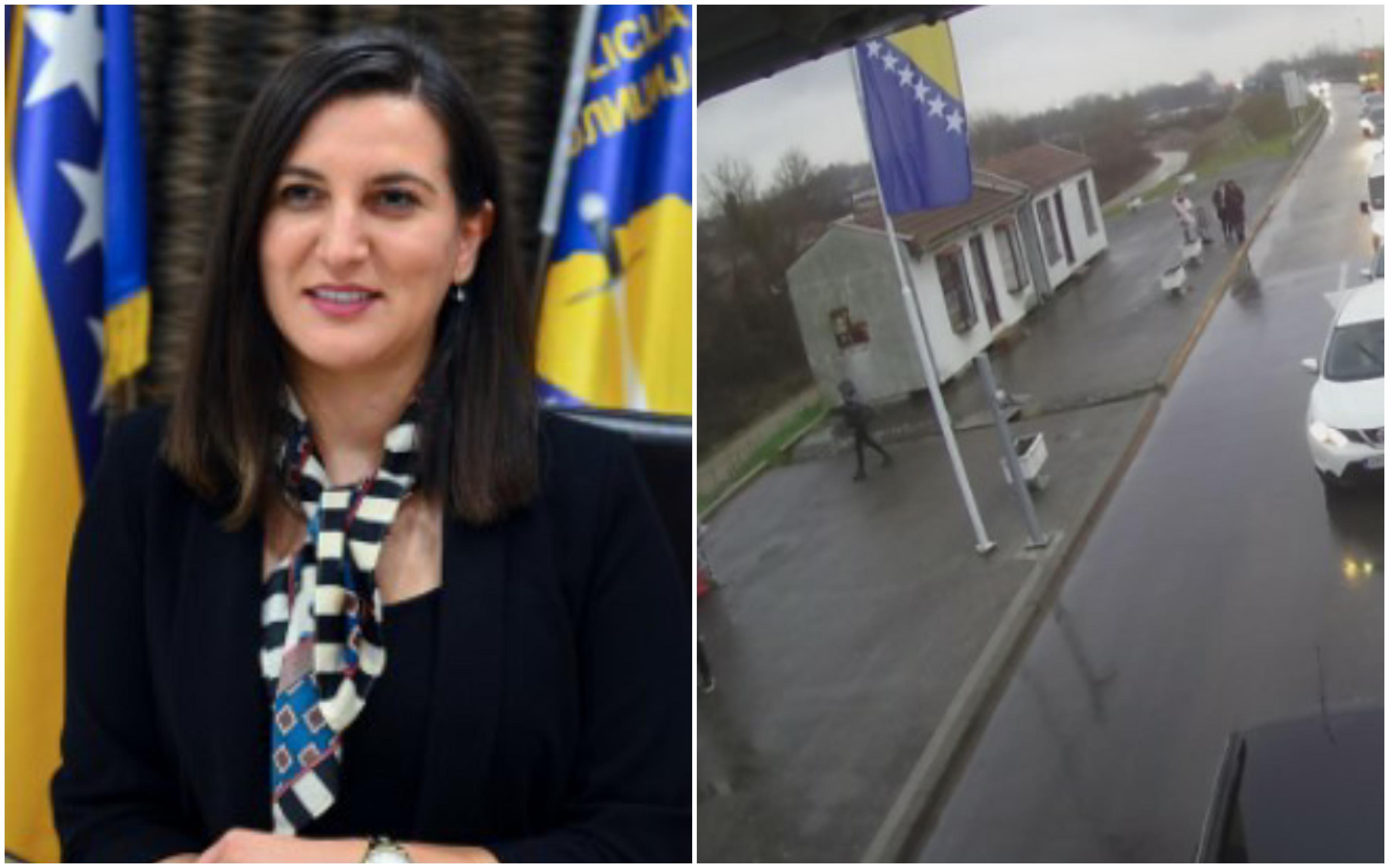 Franka Vican za "Avaz": Zastava Srbije na Pavlovića mostu postavljena na objekt špedicije a ne na objekte Granične policije BiH