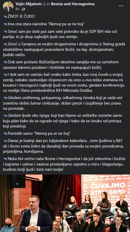 Status Vojina Mijatovića - Avaz