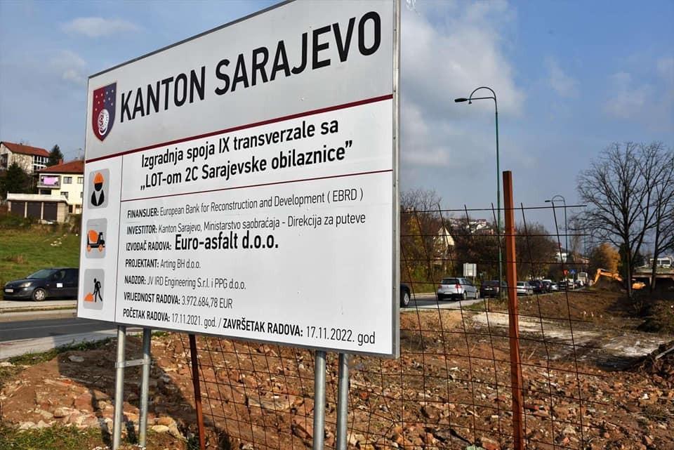 Izvode se radovi na izgradnji saobraćajnice LOT2C — spoj IX transferzale sa autocestom A1 - Avaz