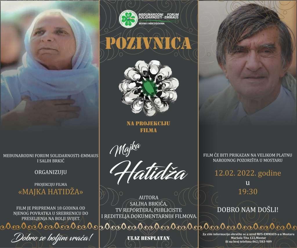 Projekcija večeras u Mostaru - Avaz