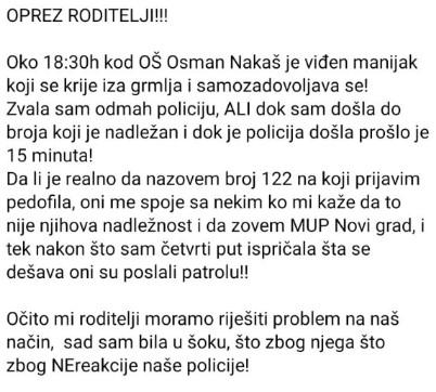 Upozorenje majke drugim roditeljima - Avaz