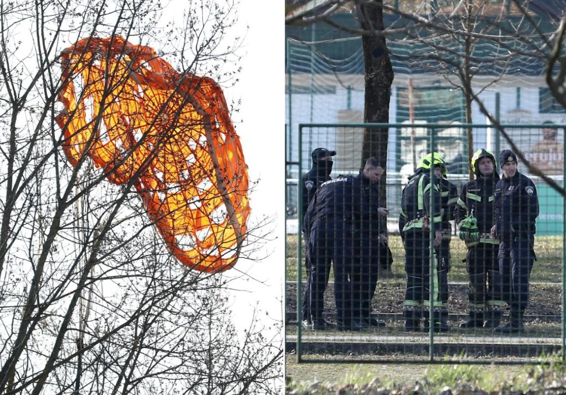 Pogledajte kako izgleda područje na koje su padali dijelovi letjelice, padobran visi sa stabla