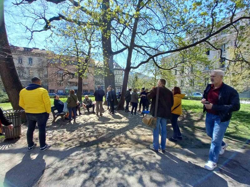 Protest članova Sindikata zdravstva KS - Avaz