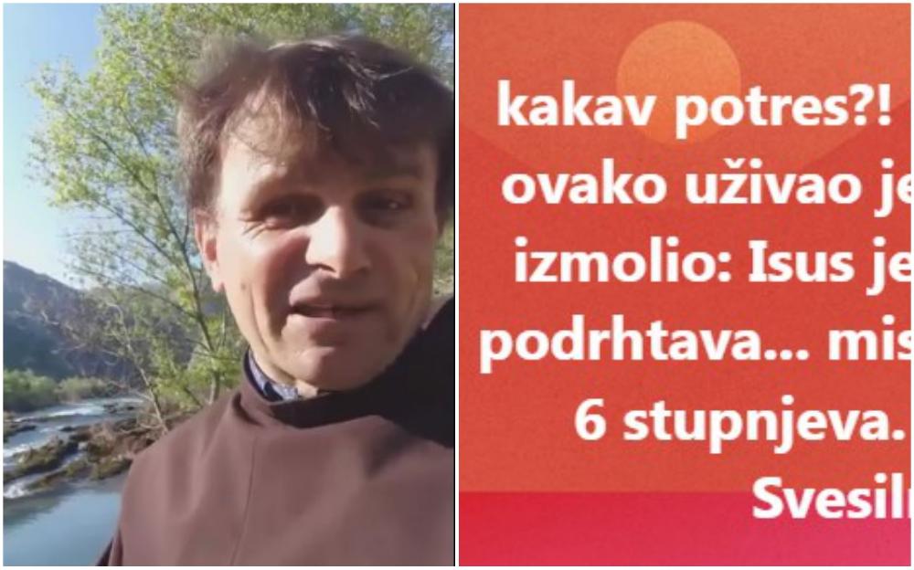 Fratar iz Čapljine: "Kakav potres, odavno nisam ovako uživao"