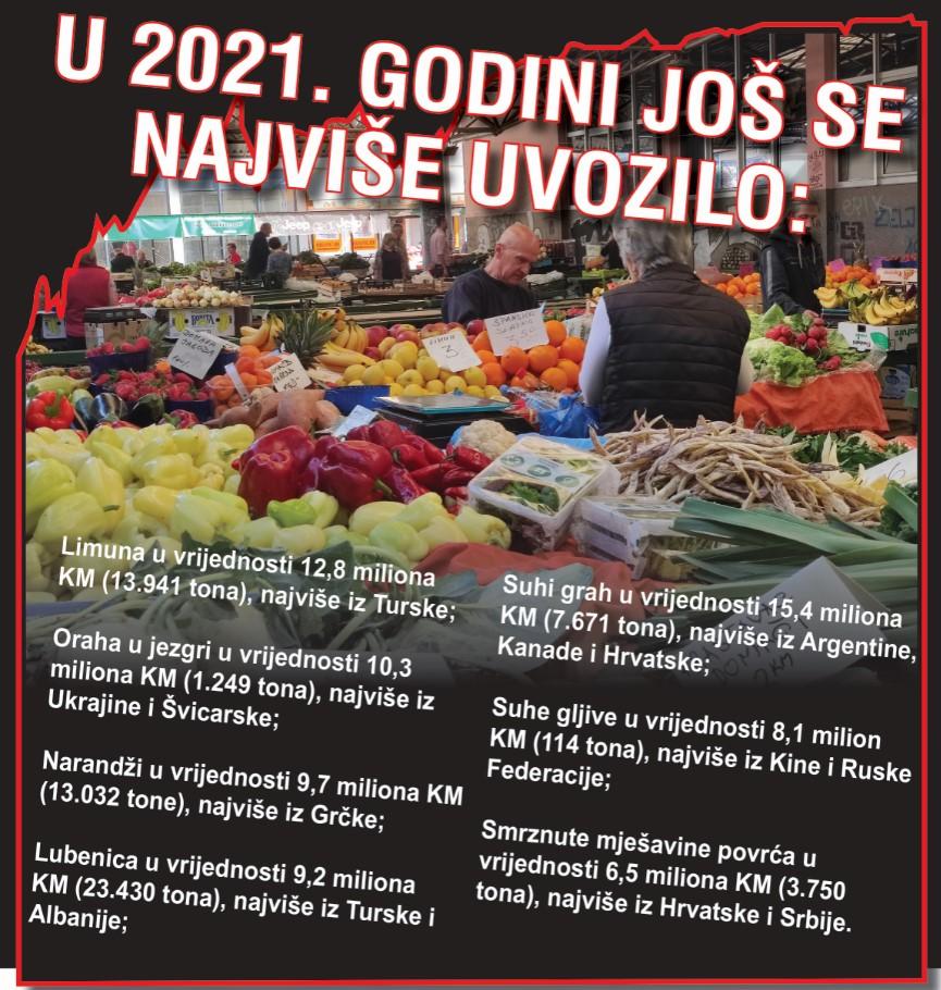 Šta se još u 2021. godini najviše uvozilo - Avaz