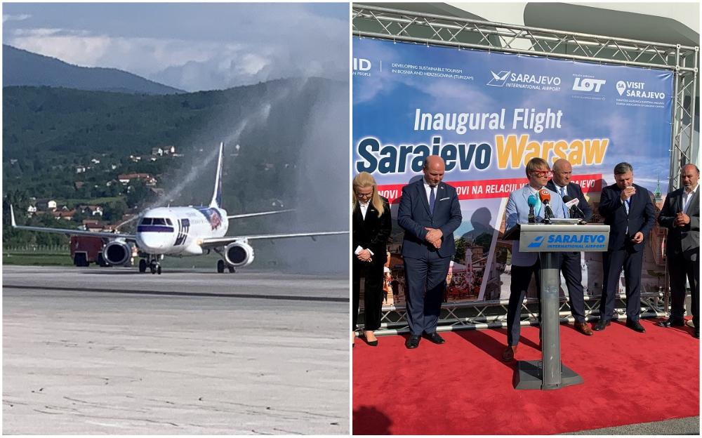 Svečano predstavljena aviolinija Sarajevo - Varšava