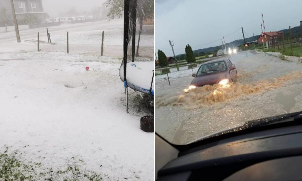 Veliko nevrijeme u Hrvatskoj: Poplave, snažan grad i kiša