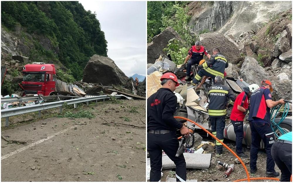 Užas u Turskoj: Stijene se obrušile na kamione na cesti, poginula jedna osoba